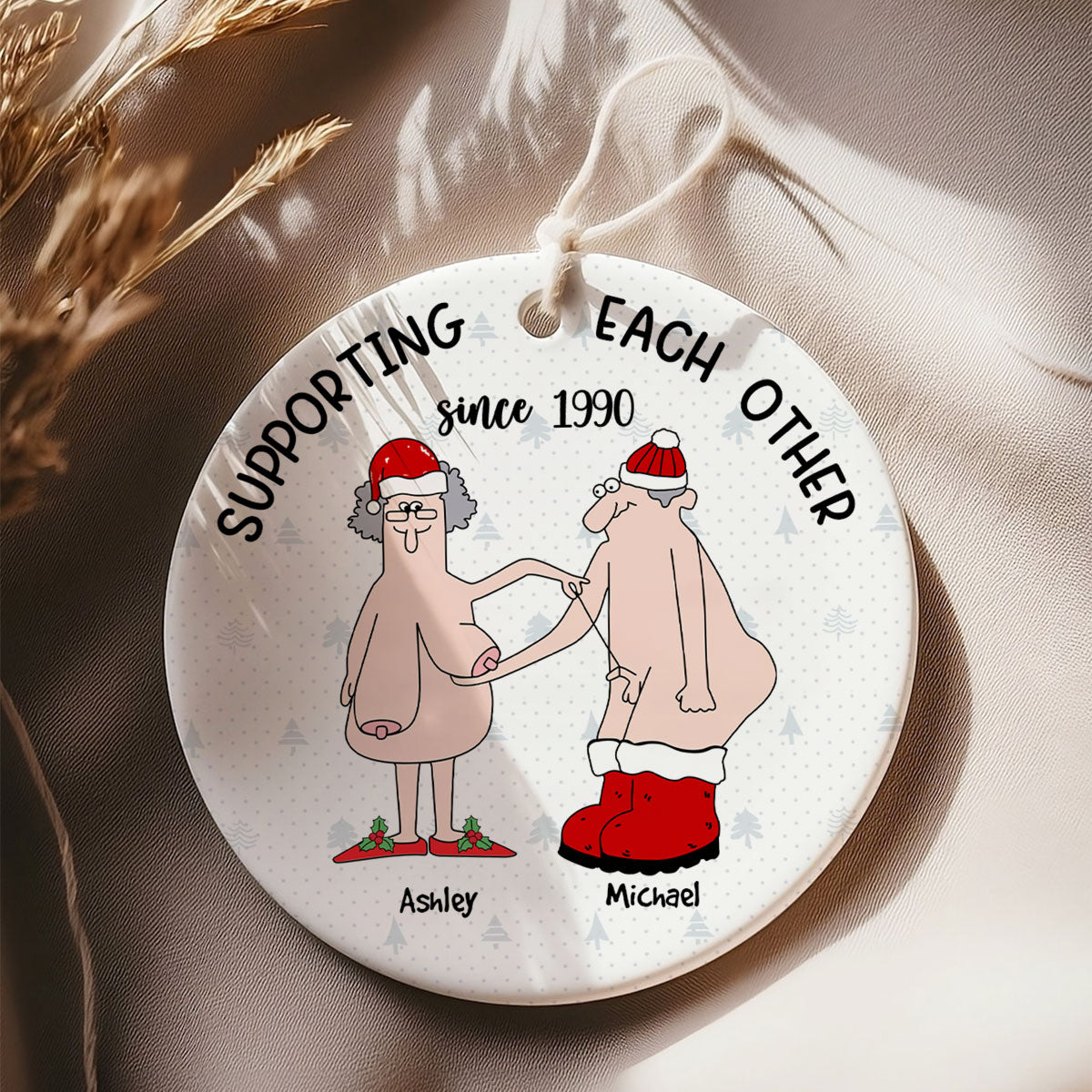 Funny Anniversary Gifts Christmas Ornament Gift for Wife Husband Girlfriend Boyfriend Him Her Personalized Ornament 2024