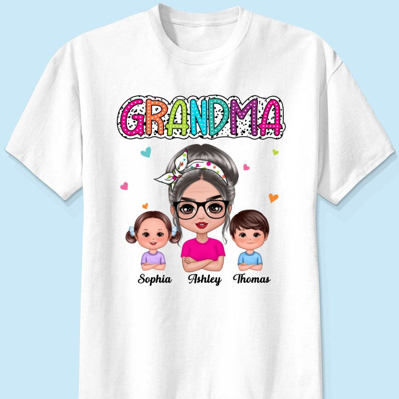Grandma Mom Summer Vibe Doll Woman & Kids Personalized Shirt