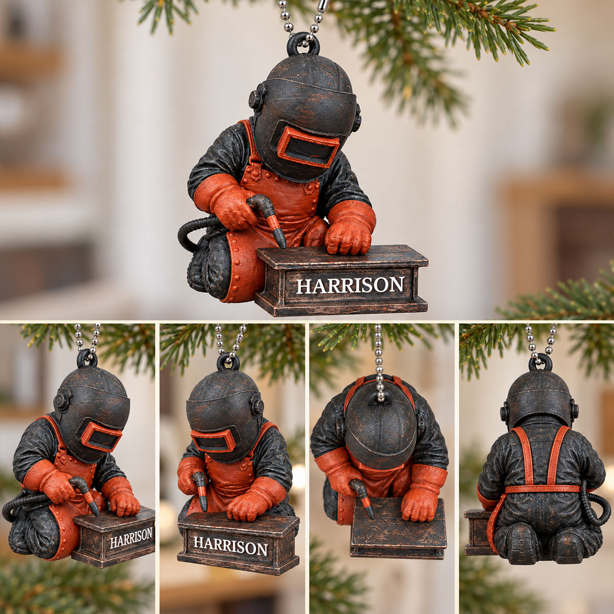 Welder Christmas - Personlized 3D Printed Ornament - Christmas Gift for Welder