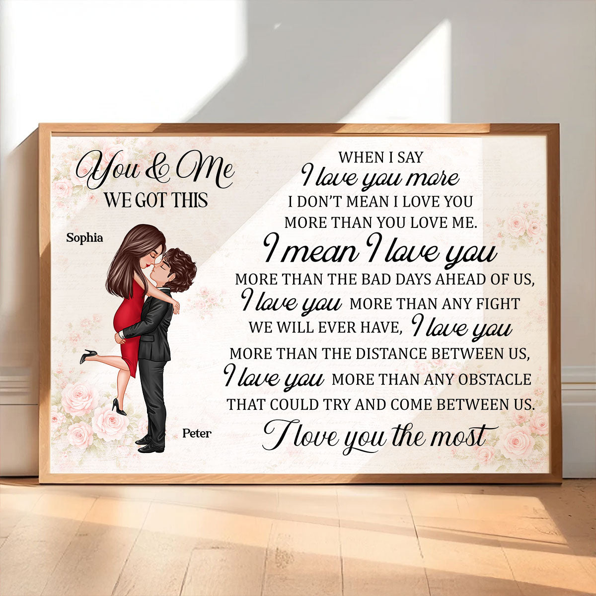You & Me We Got This Couple - Personalized Poster - Gift for Couple