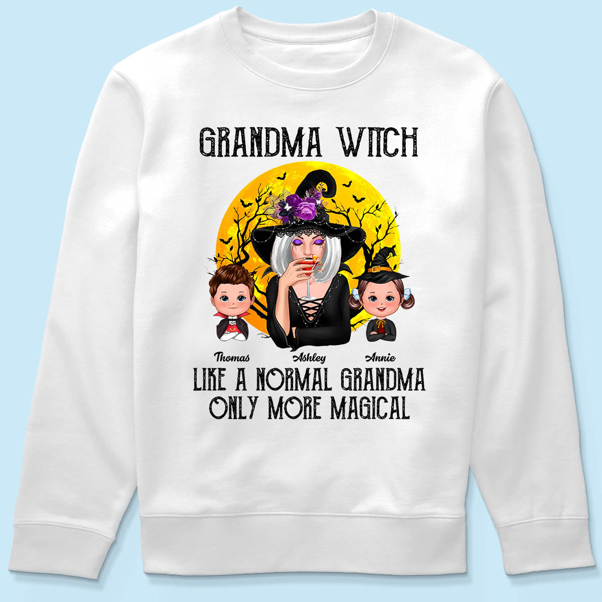 Grandma Witch Like Normal Grandma More Magical Halloween Personalized Shirt