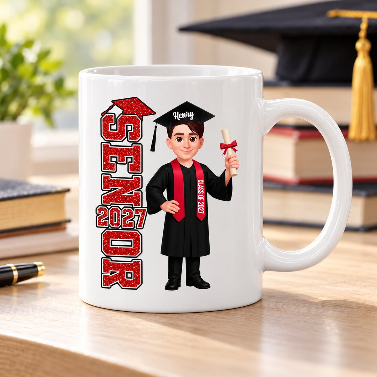 Trending Senior 2026 2027 - Personalized Mug - Christmas Gift For Seniors, Daughter, Son, Granddaughters, Grandsons
