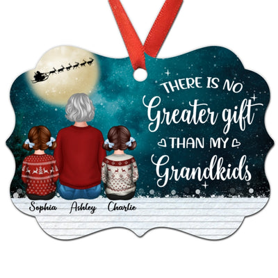 Grandma & Grandkids On Rooftop Personalized Christmas Ornament
