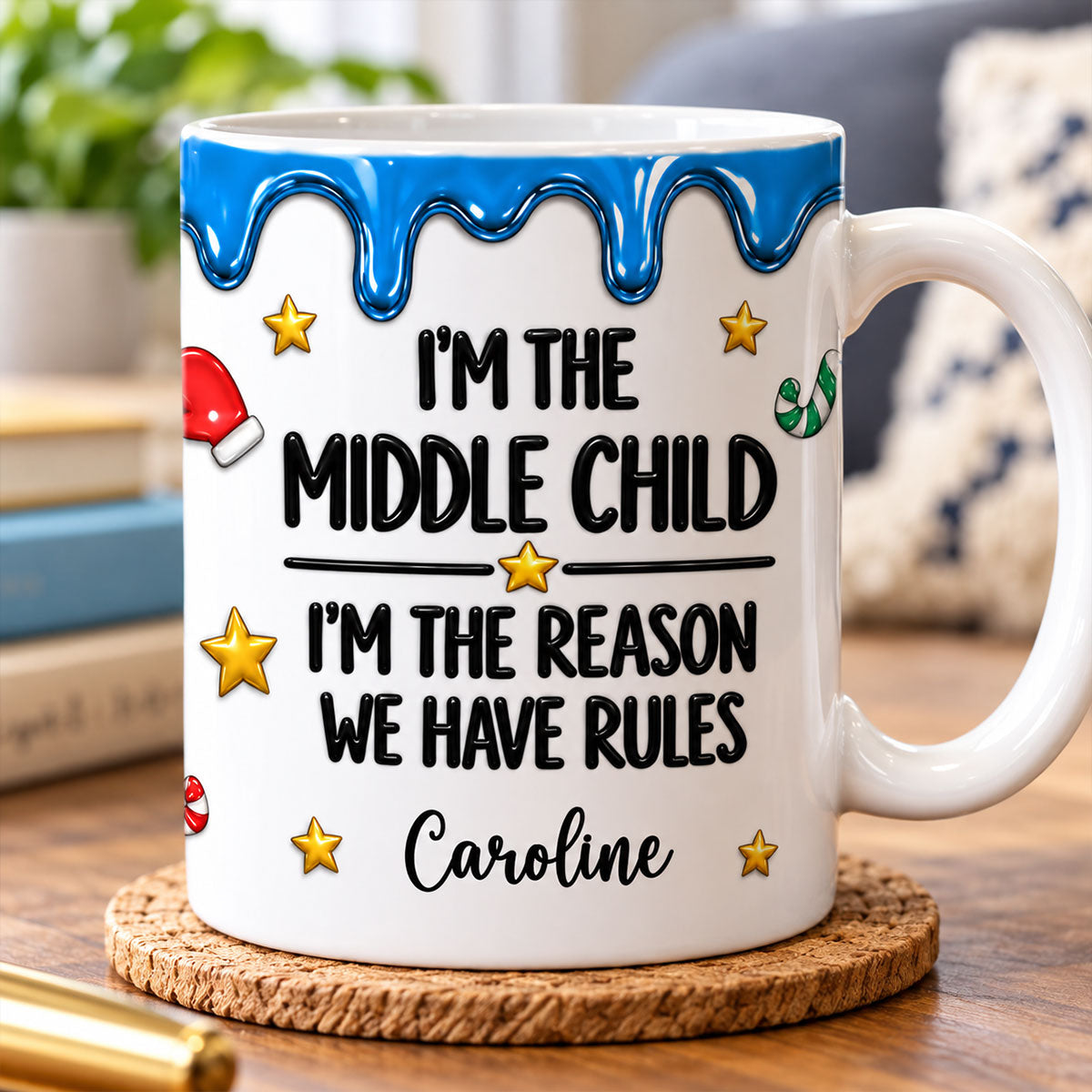 Custom Who Make the Rules - Personalized Mug - Funny Christmas Gift for Sisters, Brothers, Siblings