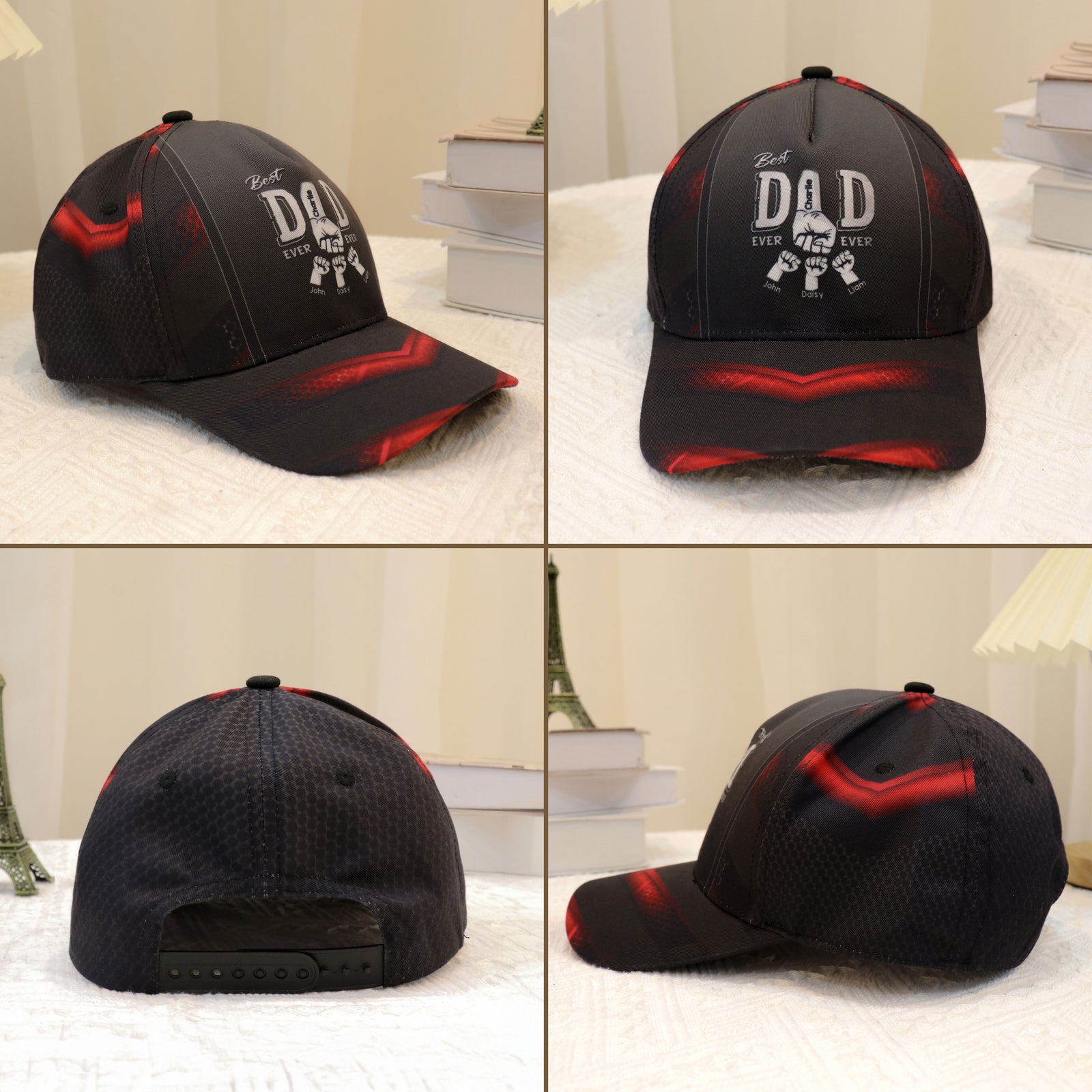 Best Dad Ever Fist Bump - Personalized Classic Cap - Gift For Dad, Gift For Husband, Gift For Grandpa