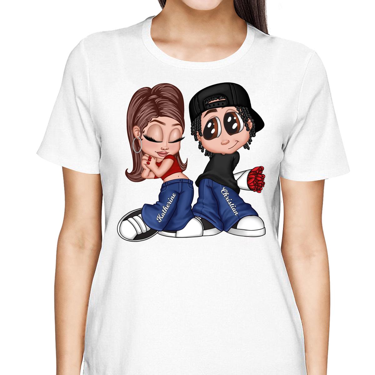 Y2K Couple Personalized Shirt, Gift For Him, For Her