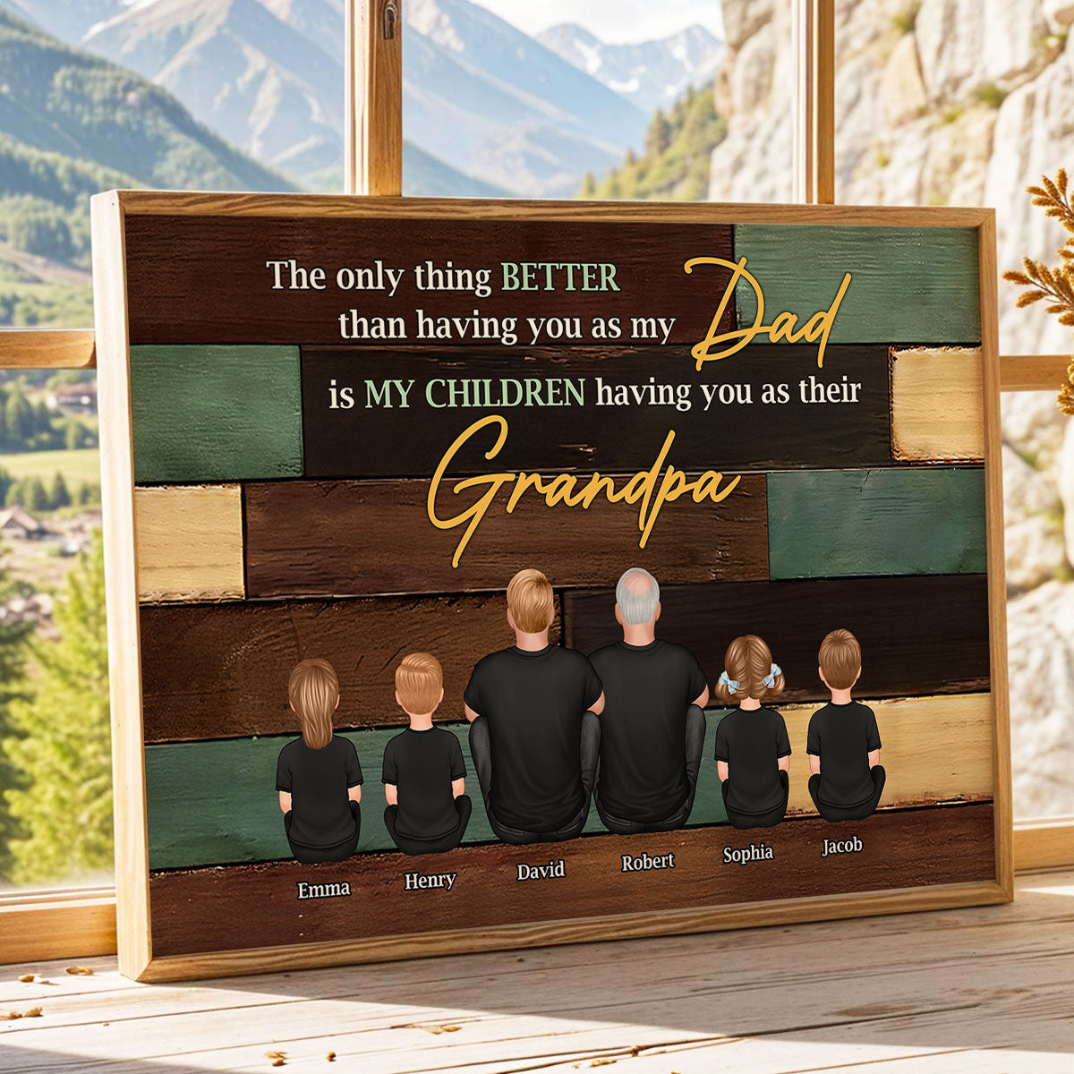 Grandpa The Only Thing Better Than Having You As Dad Personalized Poster, Father's Day gift for Dad from Daughter, from Son