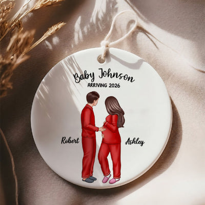 Expecting Parents Christmas Pregnancy - Personalized Ornament - Christmas Gift
