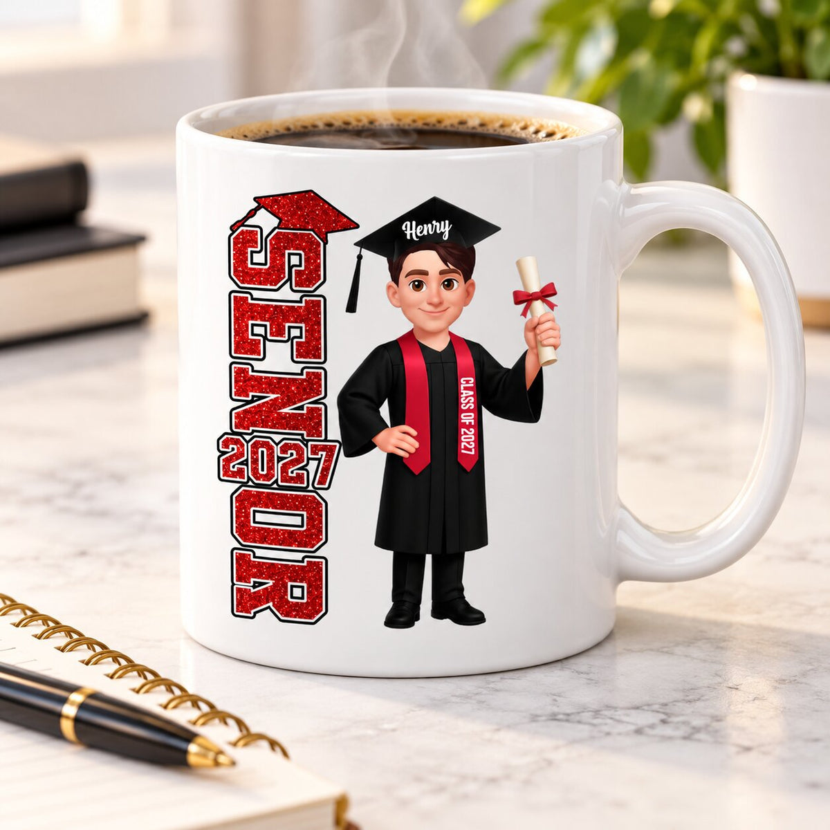 Trending Senior 2026 2027 - Personalized Mug - Christmas Gift For Seniors, Daughter, Son, Granddaughters, Grandsons