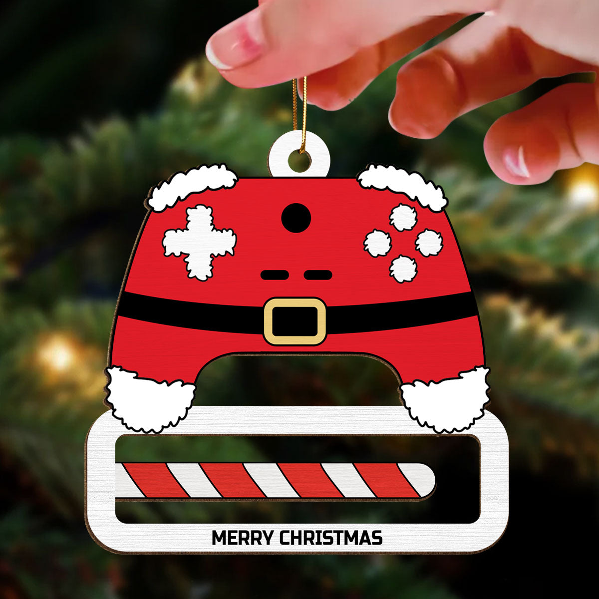Unique Gift For Gamer Christmas Personalized Wooden Money Holder Ornament