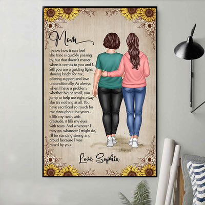 To My Mom From Daughter Mother‘s Day Gift Personalized Vertical Poster
