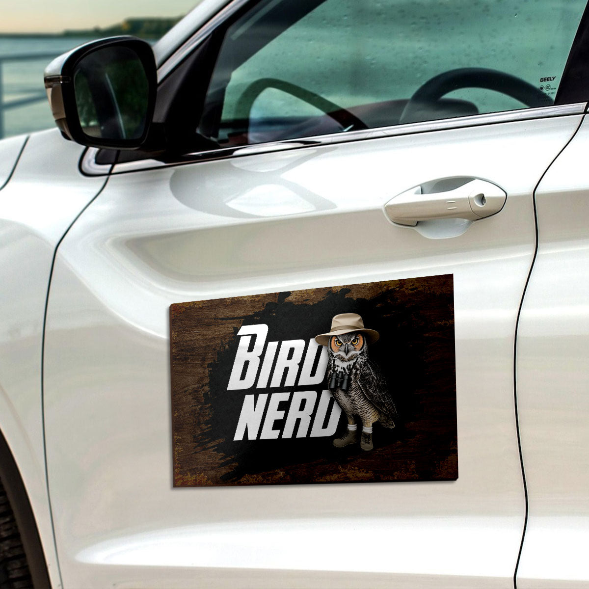 Bird Nerd Funny Gift for Bird Watcher Twitcher Bird Lover Personalized Car Magnet