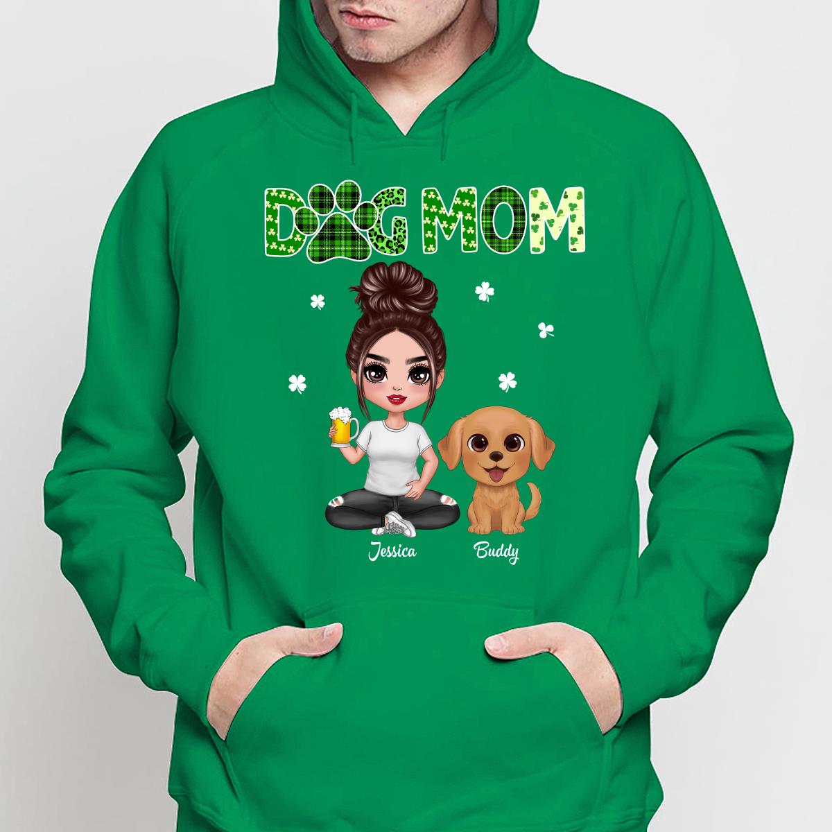 Dog Mom St. Patrick‘s Day Personalized Shirt