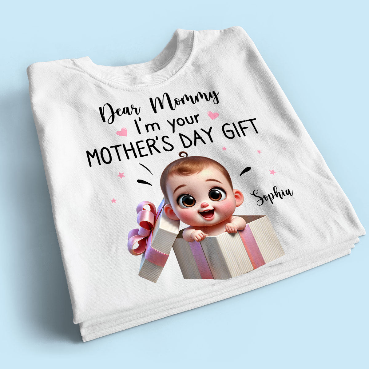 Dear Mom I'm Your Gift New Mom Gift Personalized Shirt, Funny Gift For Wife, Adorable Gift for New Moms