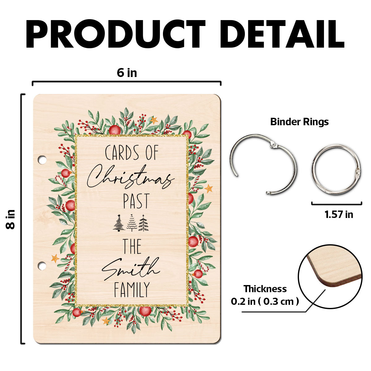 Cards Of Christmas Past Christmas Holy Personalized Christmas Card Keeper