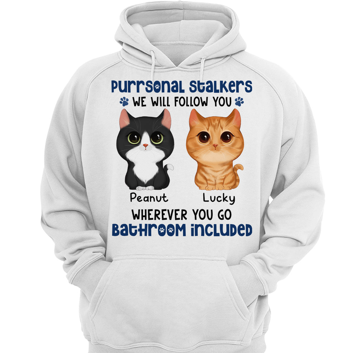 Watercolor Cute Cats Purrsonal Stalkers Personalized Shirt