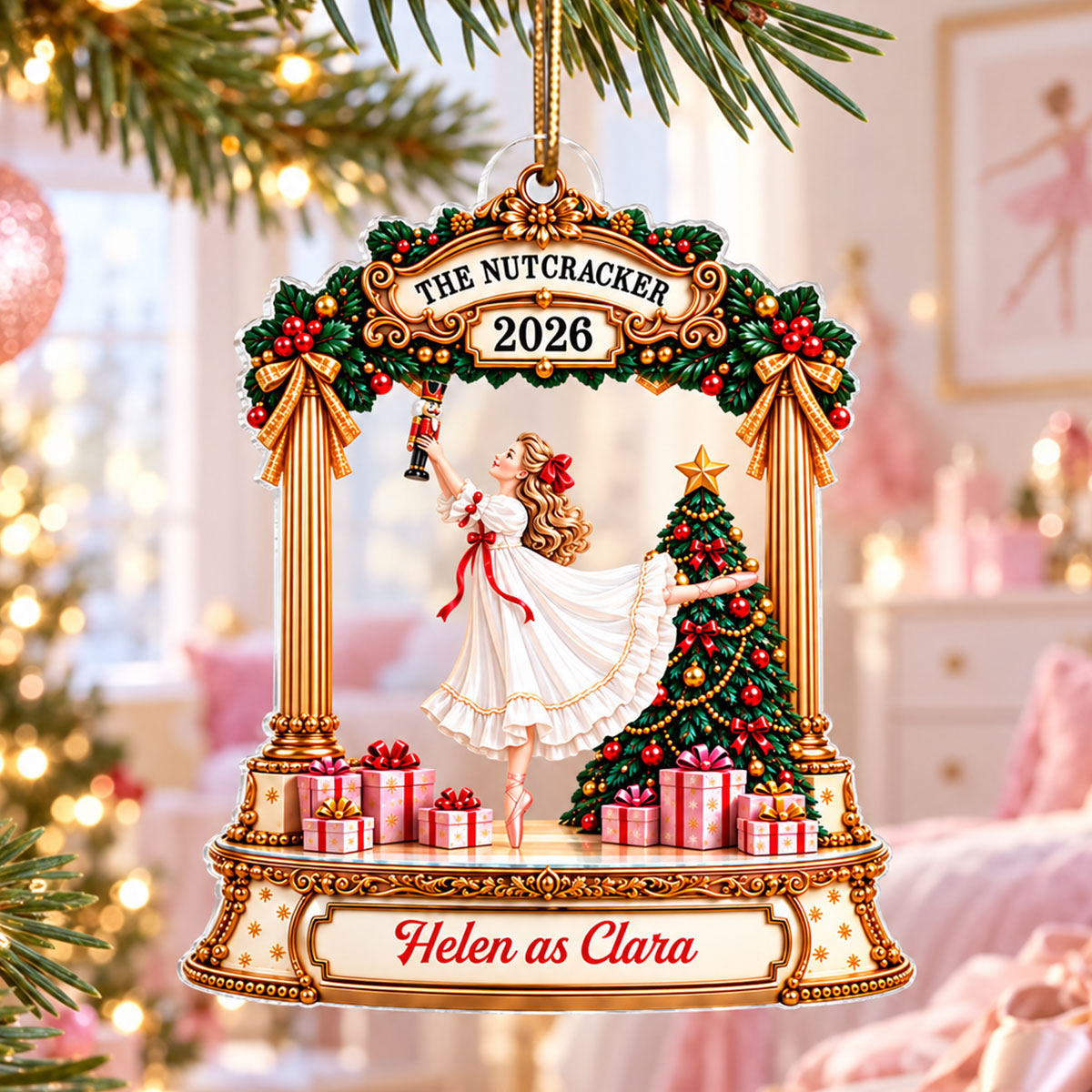 The Nutcracker Design For Girls, Boys - Personalized Acrylic Ornament - Christmas Gift For Kids, Grandkids