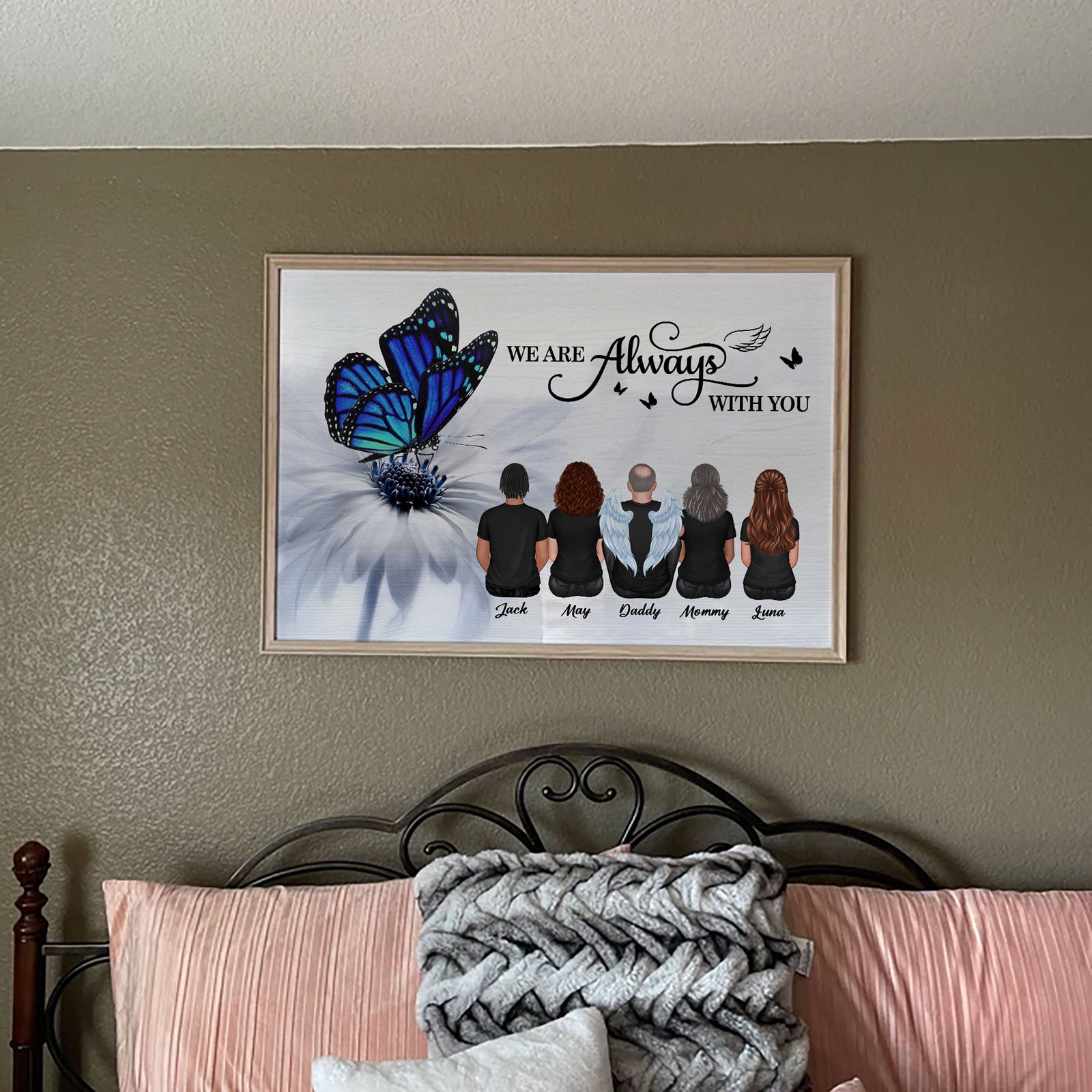 Butterfly I Am Always With You Memorial - Personalized Poster