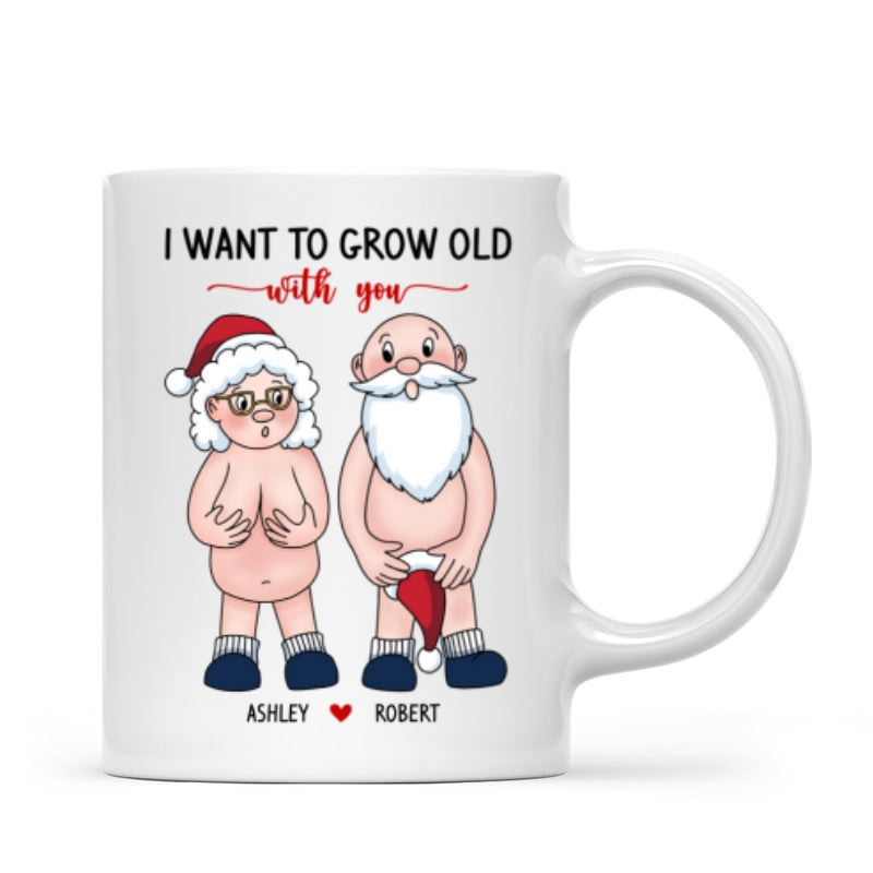 Funny Old Couple Personalized Mug Christmas Gift for Him for Her