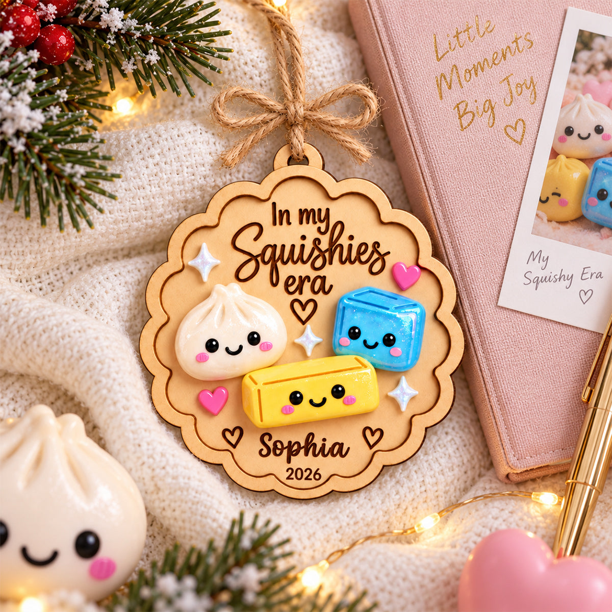 In My Squishy Era - Personalized Wooden Ornament - Christmas Gift for Daughters, Sons, Grandkids