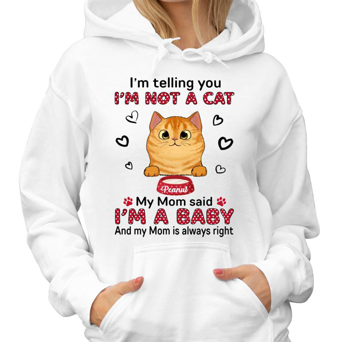 Baby Cats Polka Dot Cat Mom Personalized Shirt