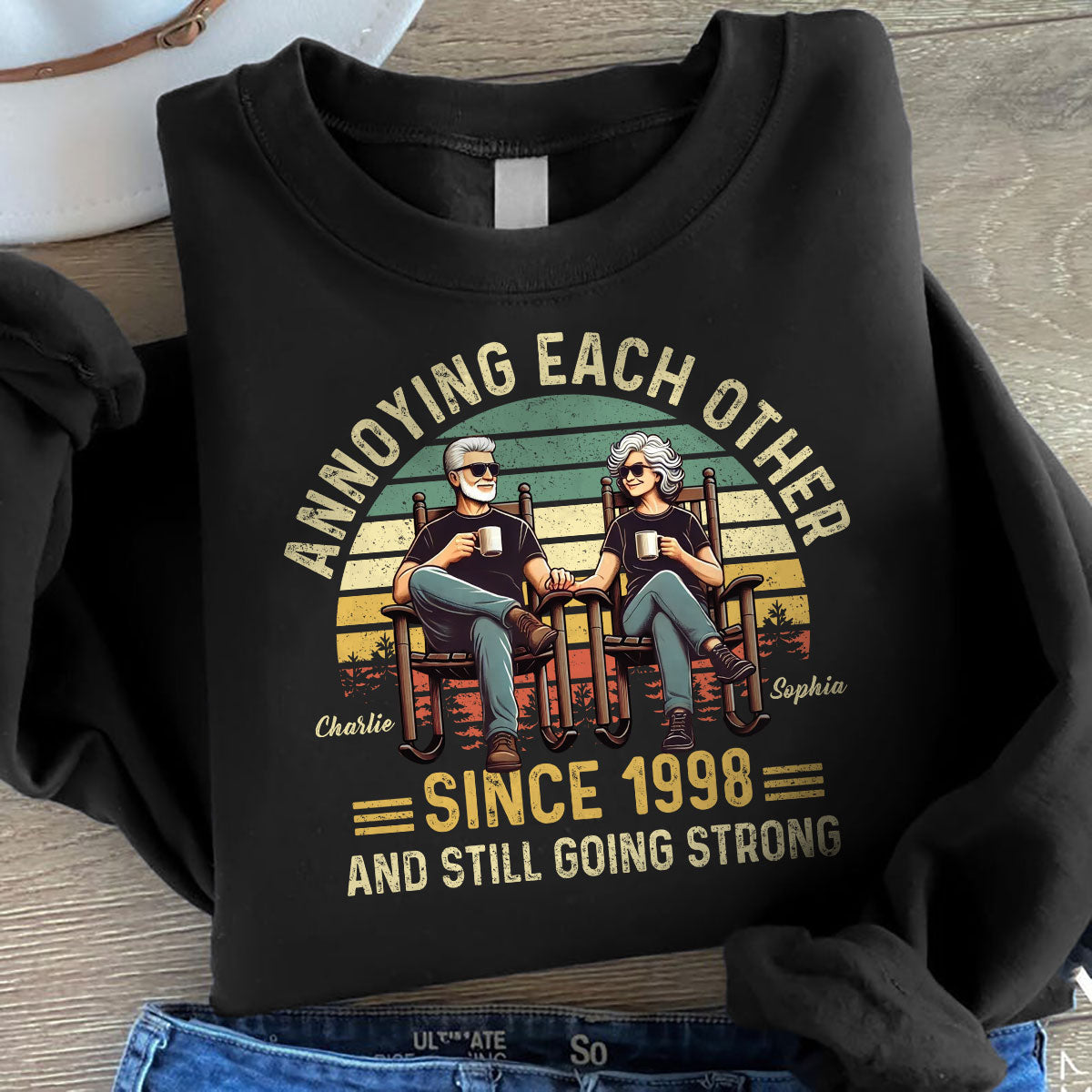 Old Couple Annoying Each Other And Still Going Strong, Funny Matching Tee Shirts for Couple,  Gift for him, Gift for her