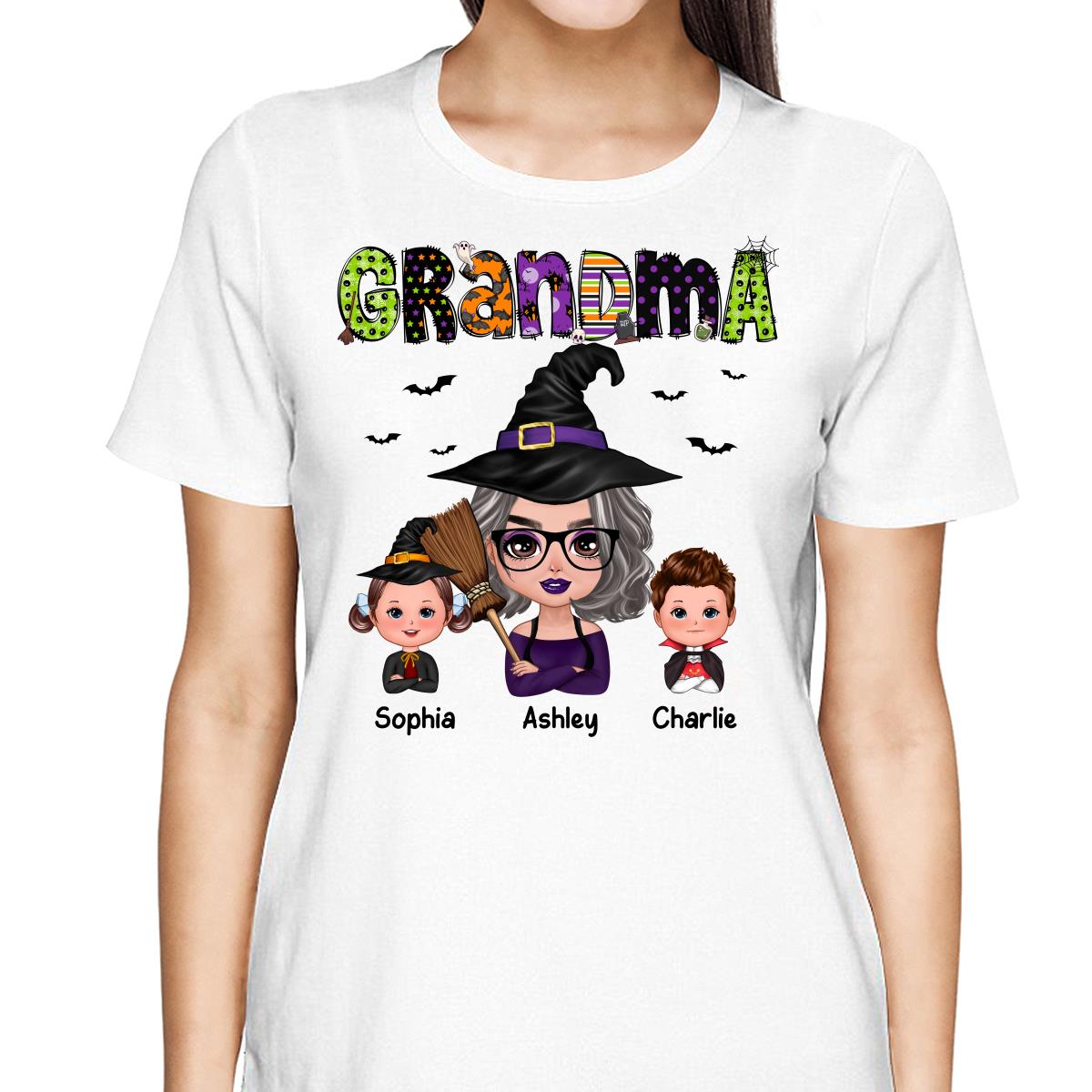 Doll Grandma Halloween Pattern Personalized Shirt