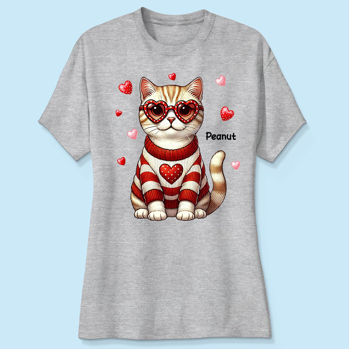 Retro Coquette Cat Sitting Sweatshirt, Personalized Sweatshirt For Cat Moms