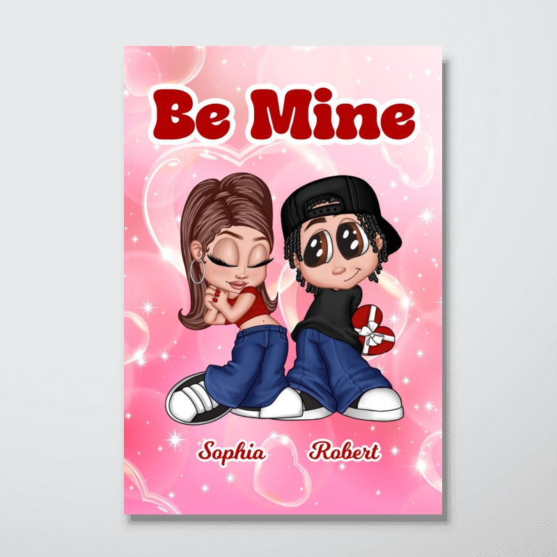Y2K Couple Personalized Poster, Unique Valentine's Day Gift For Him, Gift For Her