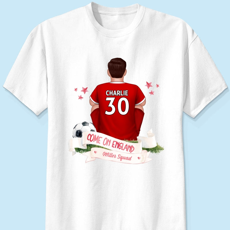 Come On England World Cup T-Shirt - Personalized Family Matching Shirt - Football Fan Tees
