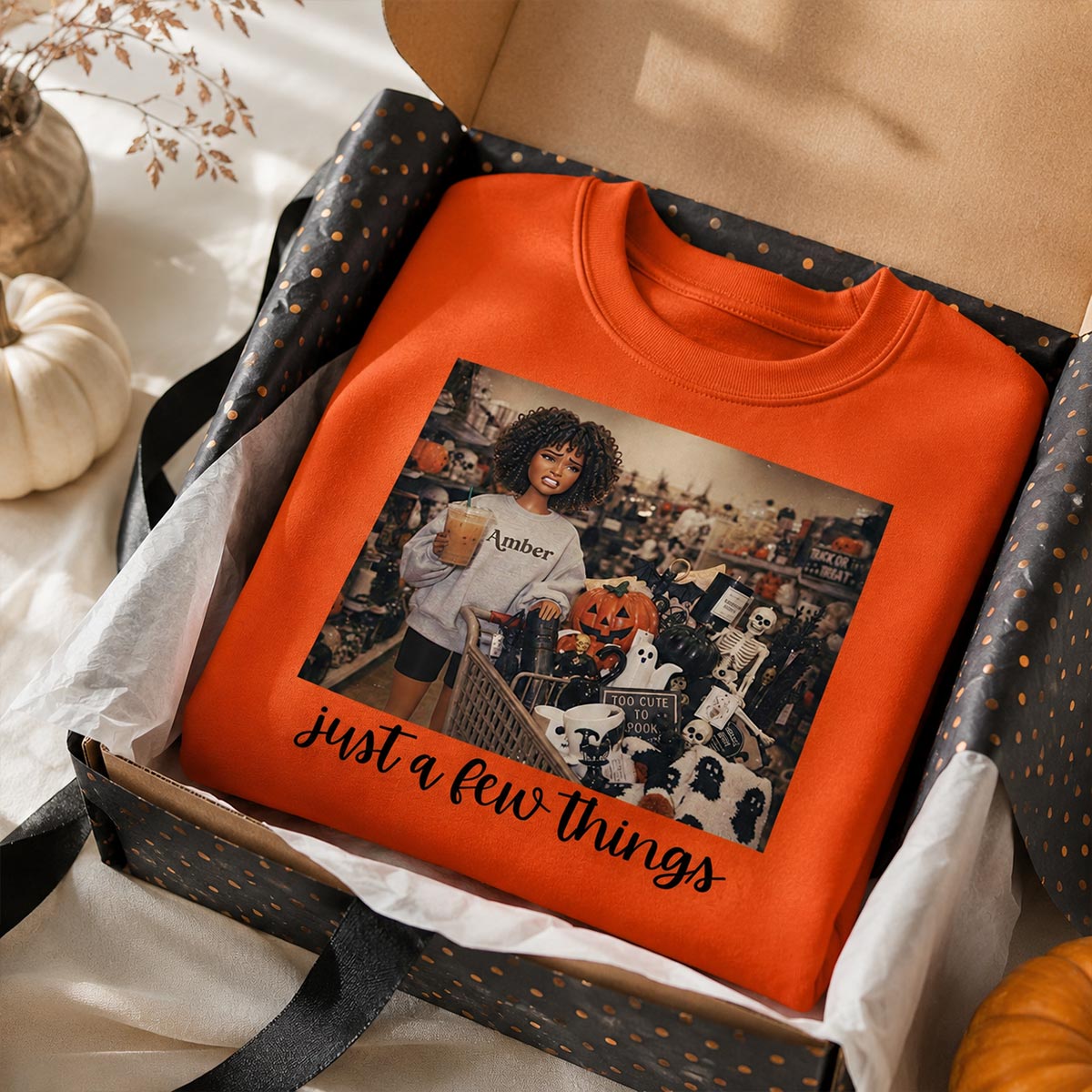 Halloween Just A Few Things Custom Portrait From Photo - Personalized Shirt - Funny Halloween Shirt