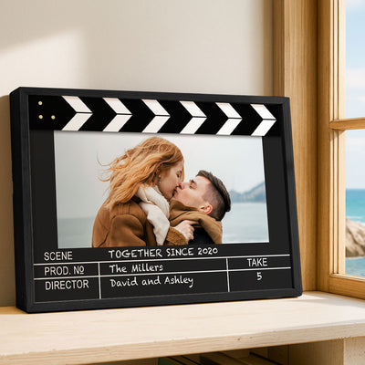 Custom Photo Home Decor Film Clapper Board Style Personalized Poster