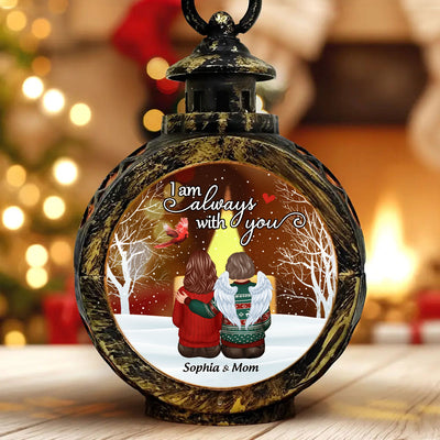 Cardinal Always With You Snow Christmas Memorial Personalized Lantern Ornament, Remembrance Gift, Sympathy Gift