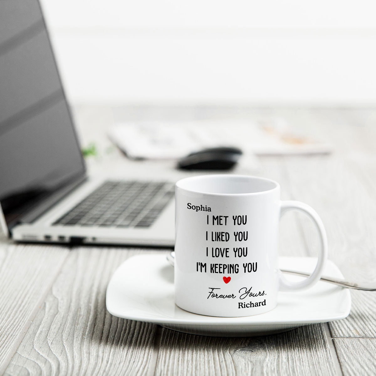 Forever Yours Couple Anniversary Gift  Personalized Mug