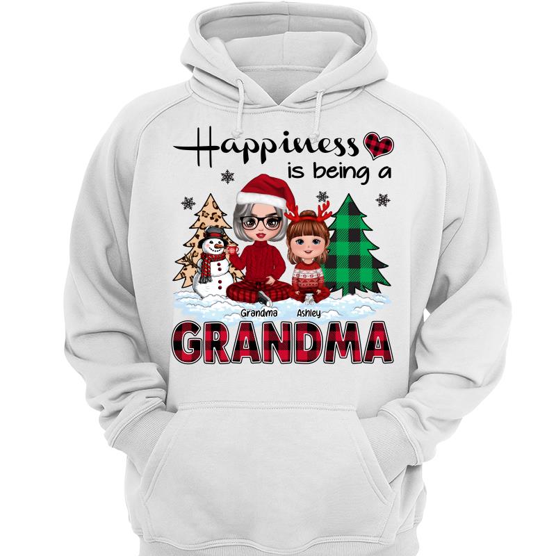 Christmas Happiness Is Being Grandma Personalized Shirt