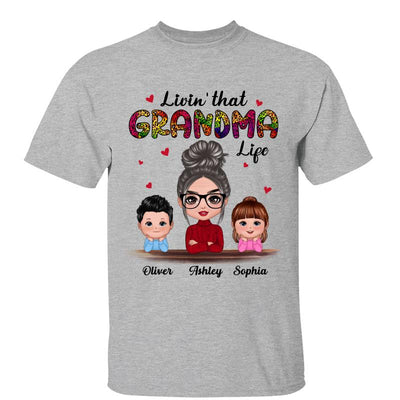 Doll Kids Chin On Hands Grandma Life Personalized Shirt