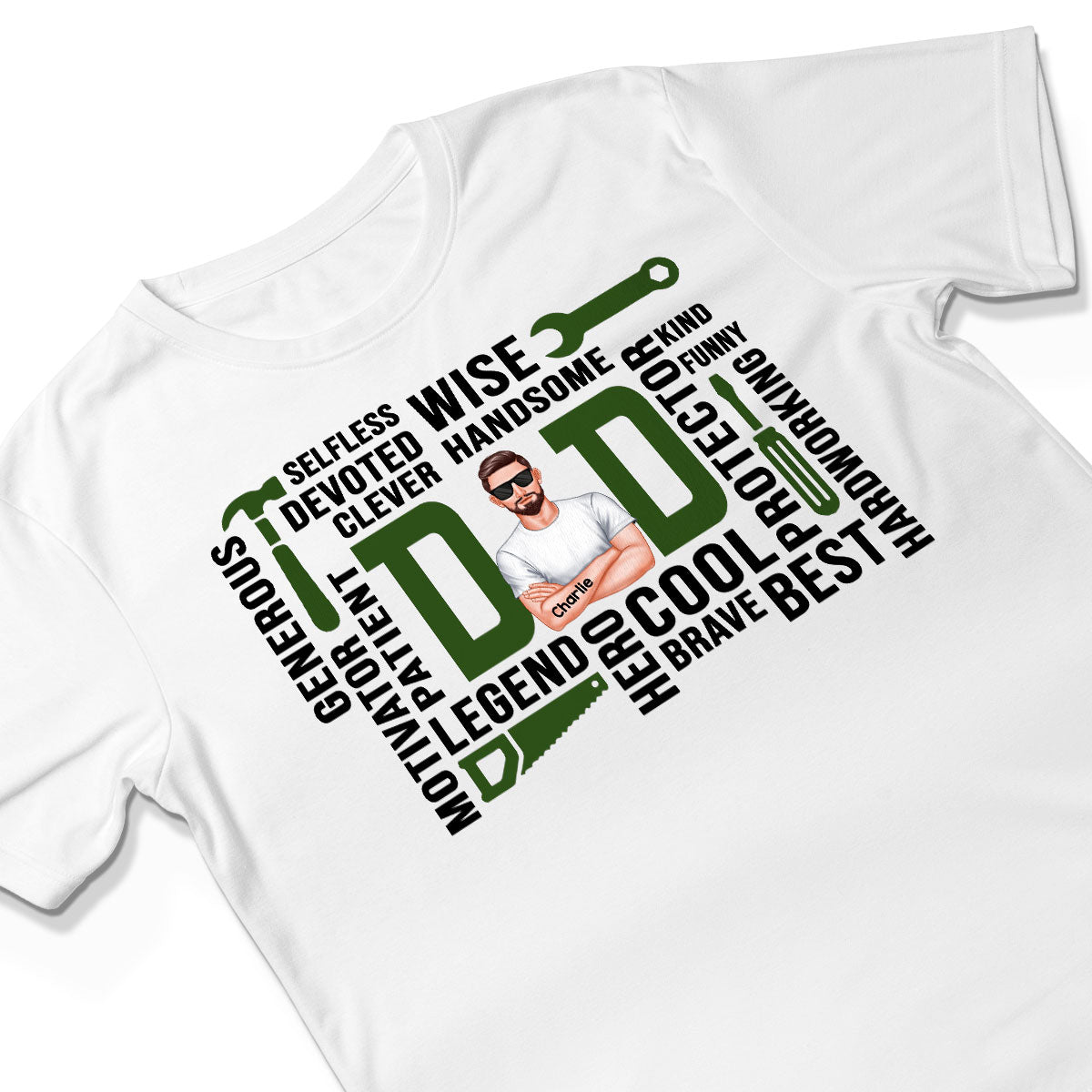 Dad The Man The Legend Definition Word Art Cool Gift For Dad Personalized Shirt