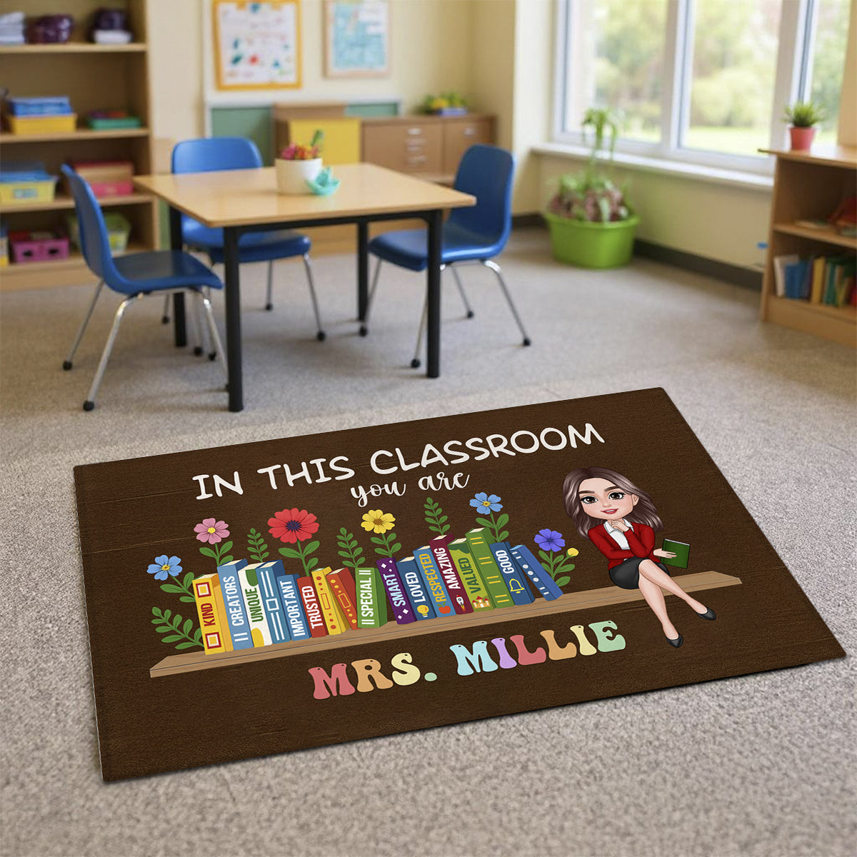 In This Classroom You Are Kind, Creators, Unique Personalized Doormat, Classroom Decor, Teacher Appreciation Gift, Back To School Gift