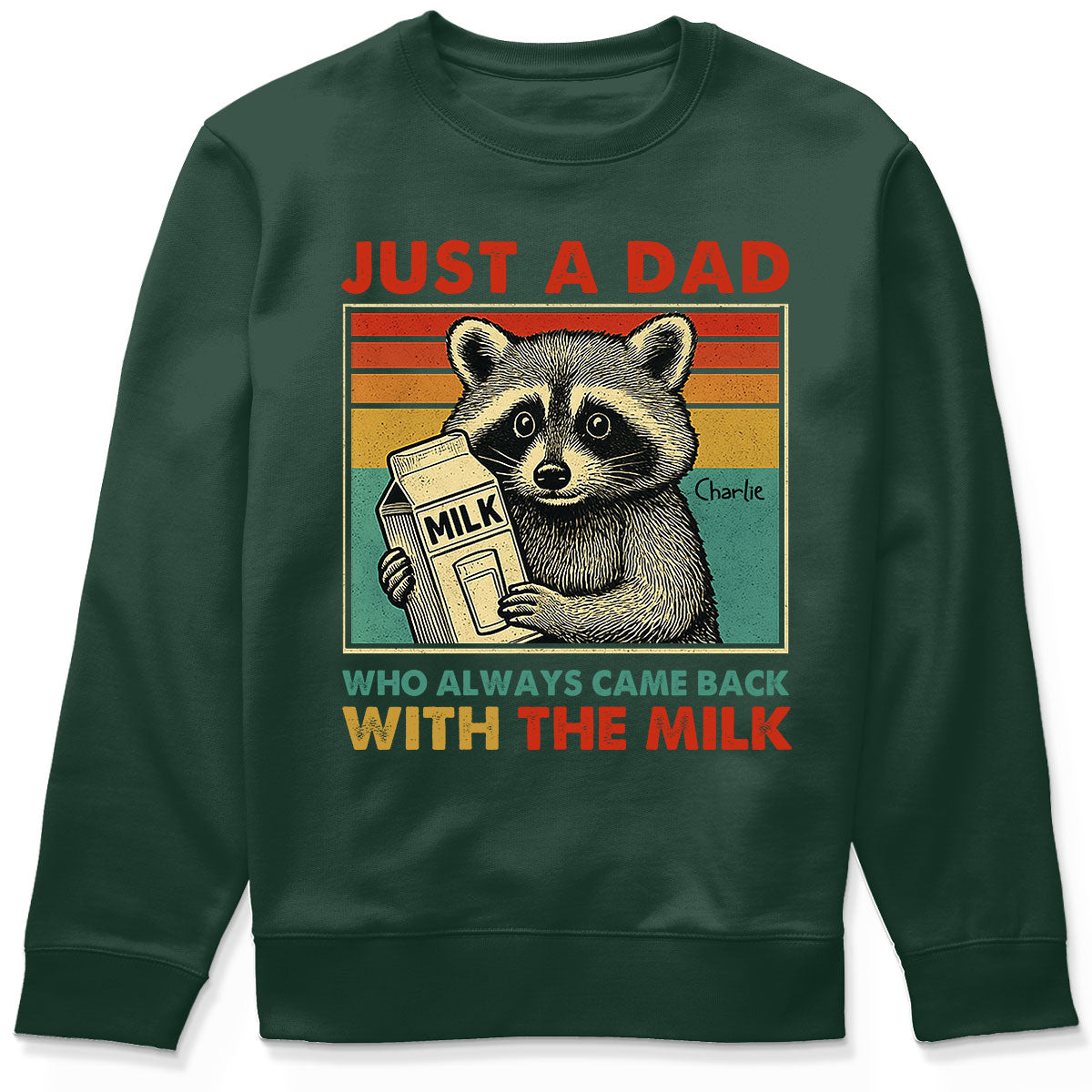 Just A Dad Who Always Came Back With The Milk Funny Shirt, Father's Day Gift