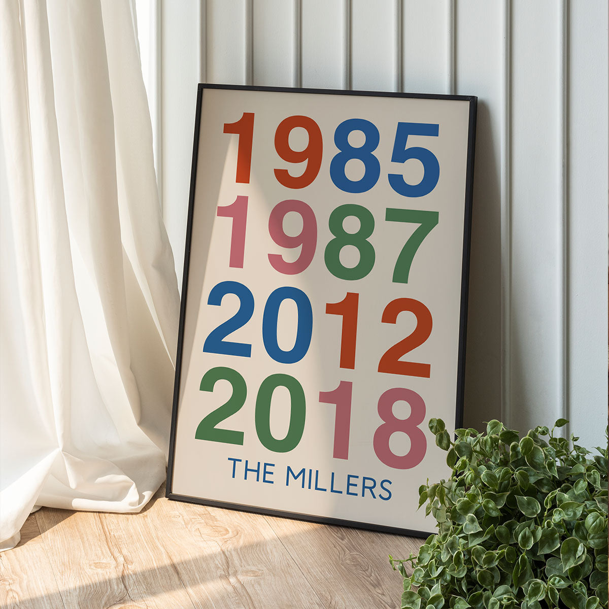 Custom Years Family Home Decor Typography Wall Art Personalized Poster | Gift For Family