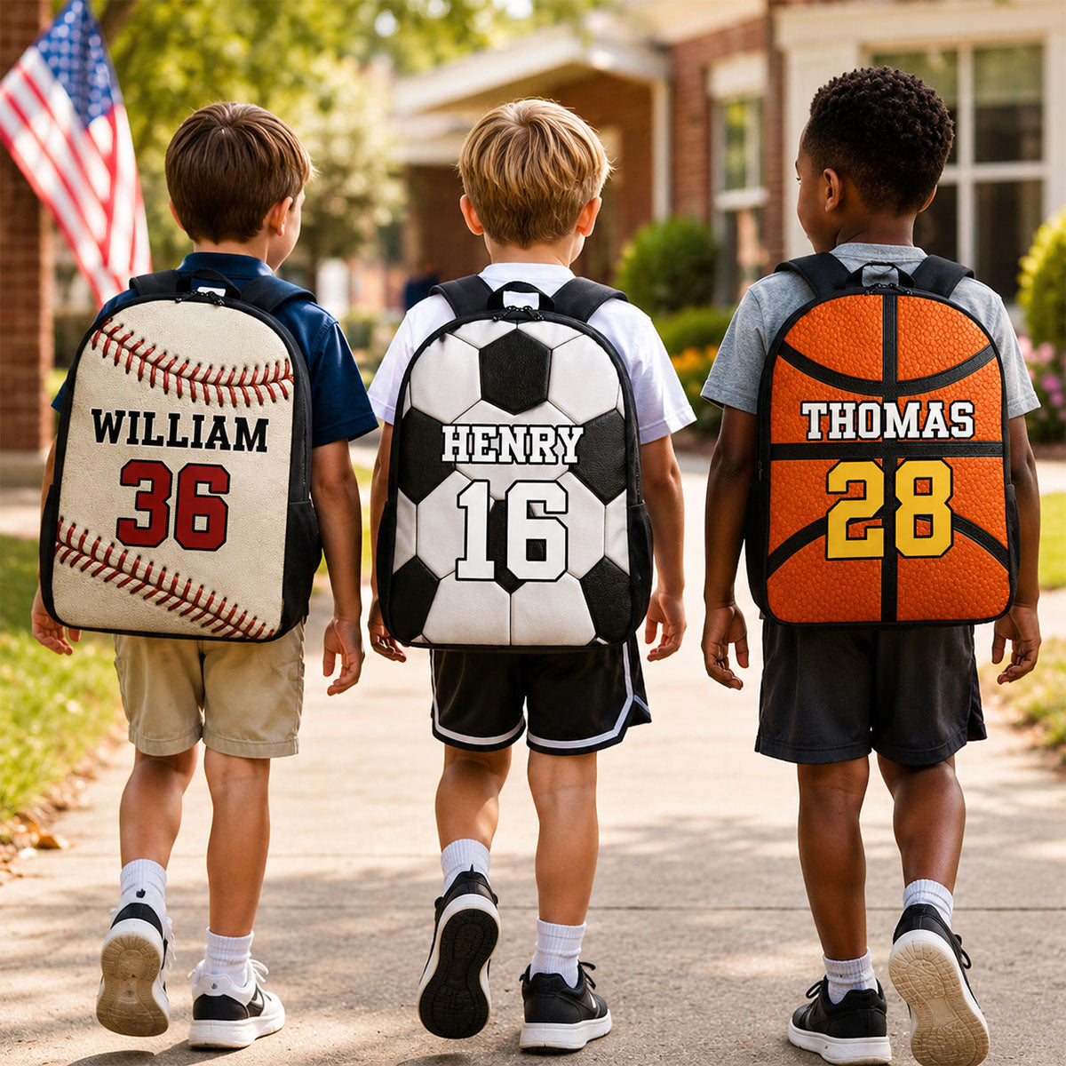 Trending Balls for Boys Girls - Personalized Backpack - Back to School Backpack for Kids