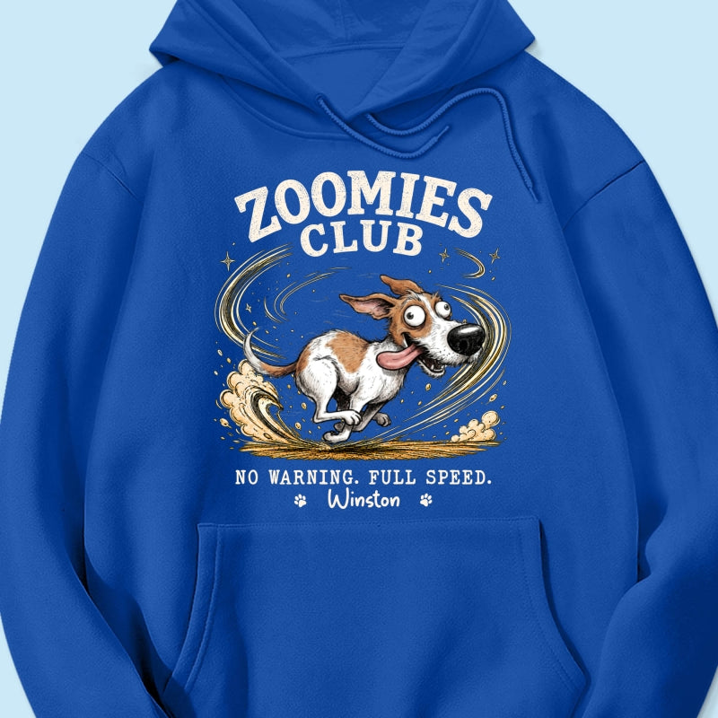 Zoomies Club Quirky Dog Portrait From Your Custom Pet Photo - Personalized Shirt - Funny Gift For Dog Cat Lover