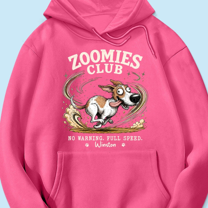 Zoomies Club Quirky Dog Portrait From Your Custom Pet Photo - Personalized Shirt - Funny Gift For Dog Cat Lover