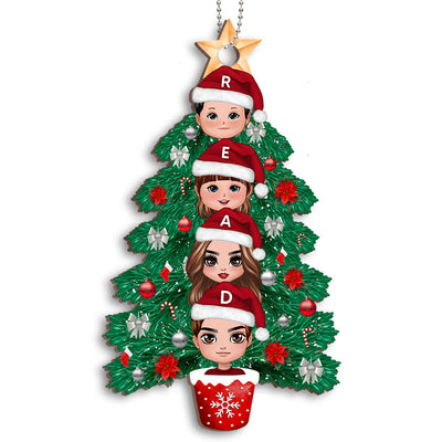 Stackle Christmas Tree Doll Family Personalized Wooden Ornament