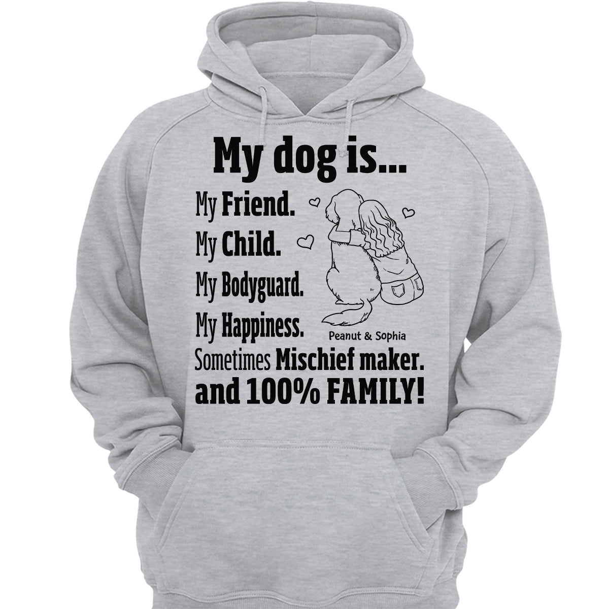 My Dog Is My Family Gift For Dog Mom Personalized Shirt