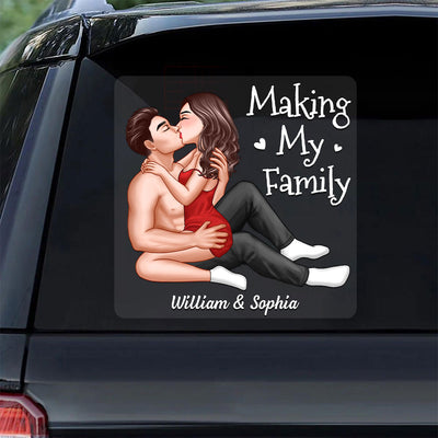 Funny Making My Family Sexy Couple Decor On Car Fridge Window Personalized Decal