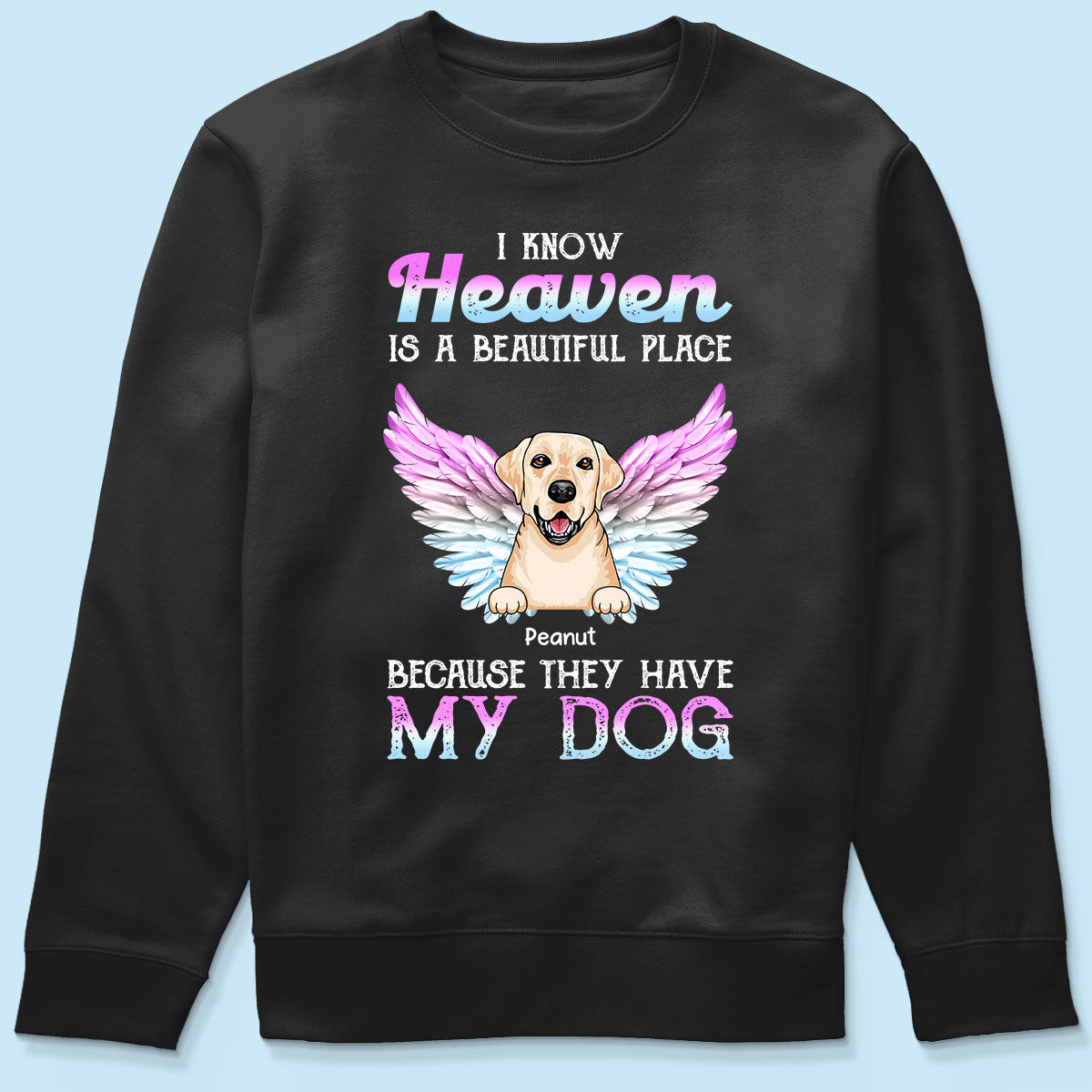 Heaven Is Beautiful Place Pet Dog Cat Memorial Gift For Pet Lover Personalized Shirt