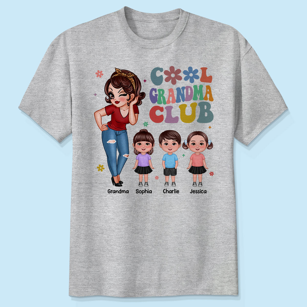 Cool Grandma Club - Personalized Shirt - Gift For Grandma