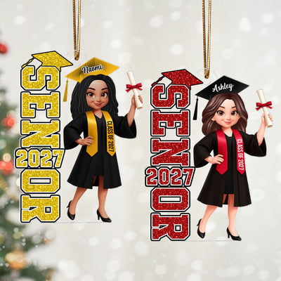 Trending Senior 2026 2027 - Personalized Acrylic Ornament - Christmas Gift For Seniors, Daughter, Son, Granddaughters, Grandsons