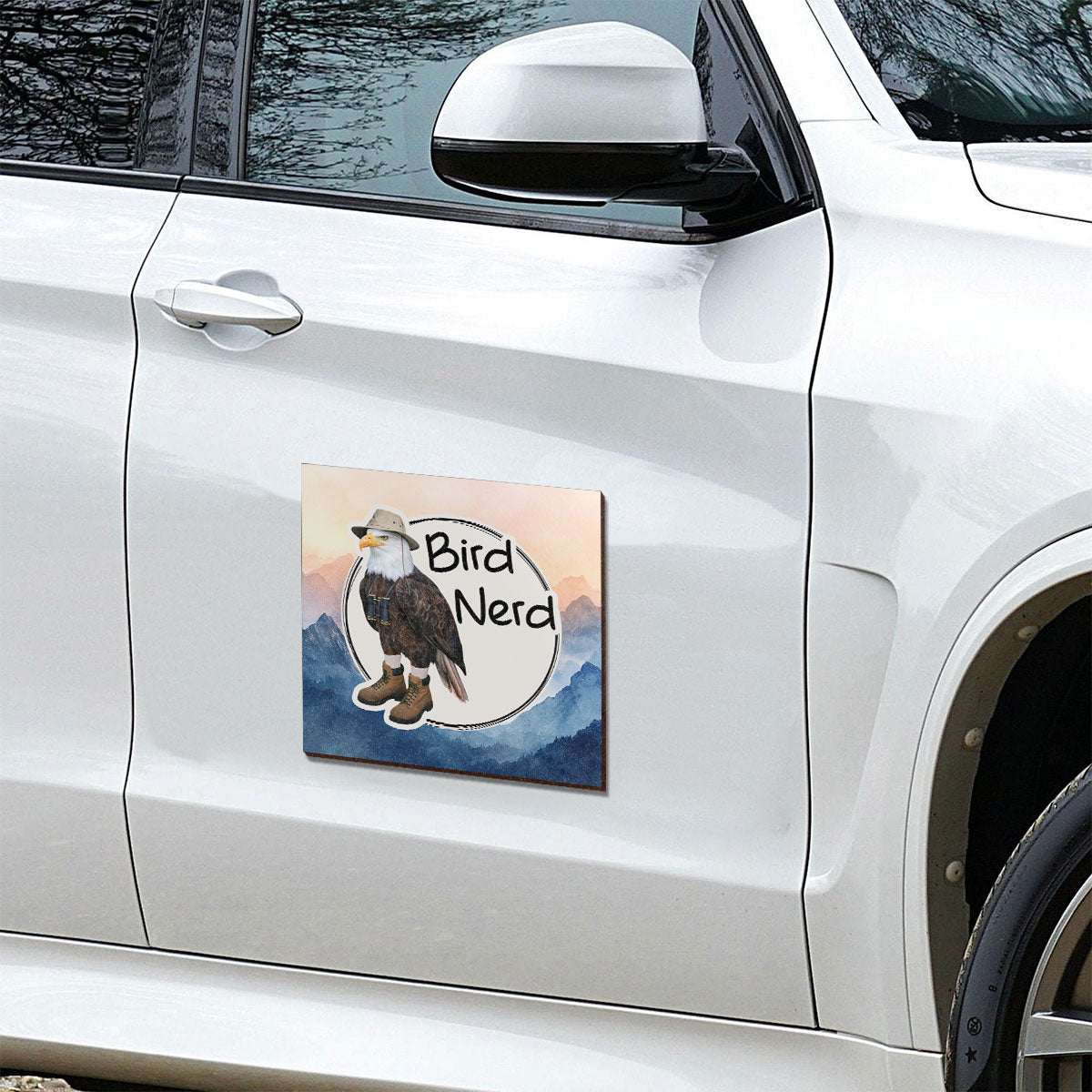 Bird Nerd Funny Bird Watcher Twitcher Gift for Bird Lover Personalized Car Magnet